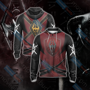 The Elder Scrolls V: Imperials Unisex 3D T-shirt Zip Hoodie XS 