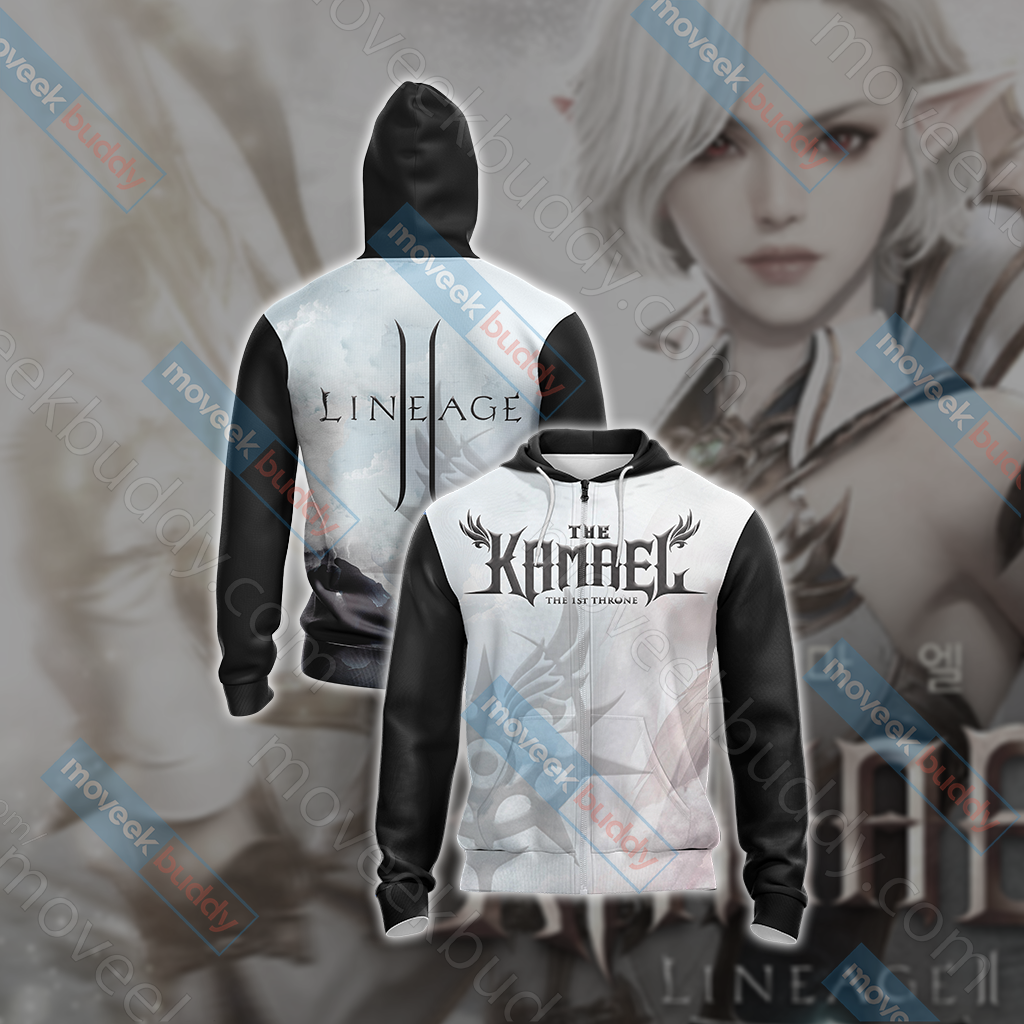 Lineage II - Kamael symbol Unisex 3D T-shirt Zip Hoodie