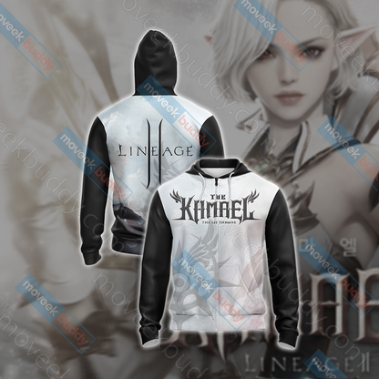 Lineage II - Kamael symbol Unisex 3D T-shirt Zip Hoodie