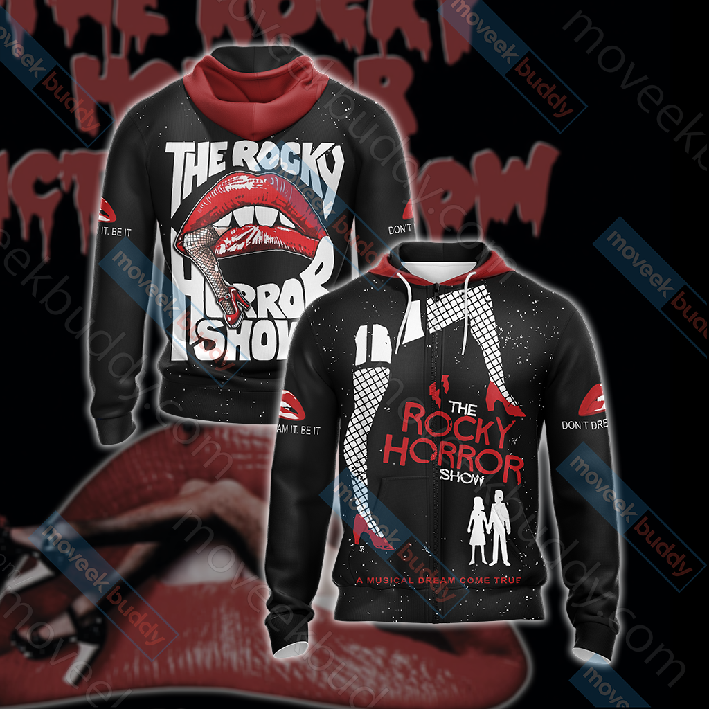 The Rocky Horror Picture Show Unisex 3D T-shirt Zip Hoodie
