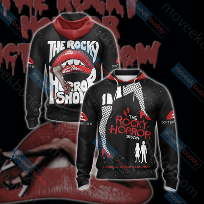 The Rocky Horror Picture Show Unisex 3D T-shirt Zip Hoodie