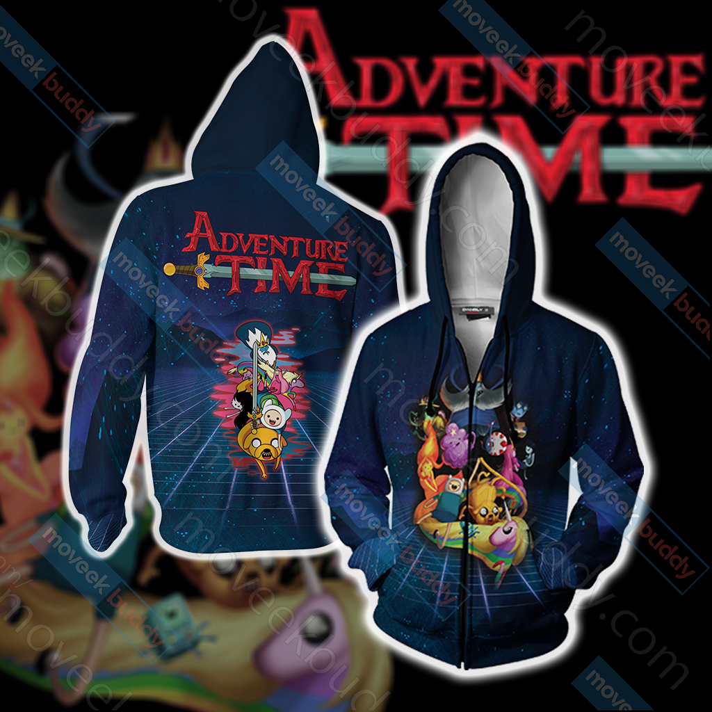 Adventure Time Unisex 3D T-shirt Zip Hoodie