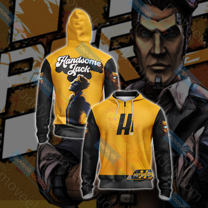 Borderlands - Handsome Jack  New Unisex 3D T-shirt Zip Hoodie XS 