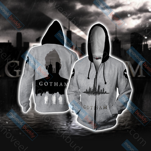 Gotham (TV series) Unisex 3D T-shirt Zip Hoodie XS 