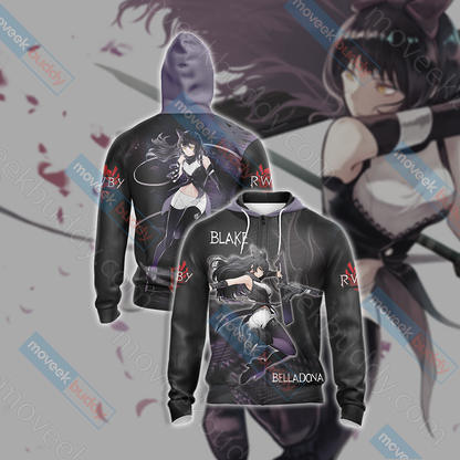 RWBY - Blake Belladonna New Version Unisex 3D T-shirt Zip Hoodie