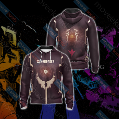 Destiny: The Taken King Sunbreaker Unisex 3D T-shirt Zip Hoodie