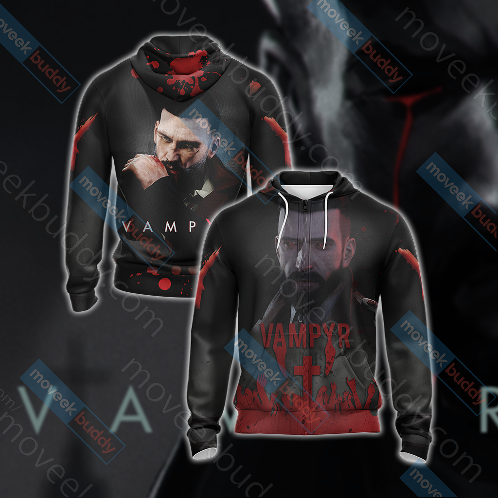 Vampyr Unisex 3D T-shirt Zip Hoodie