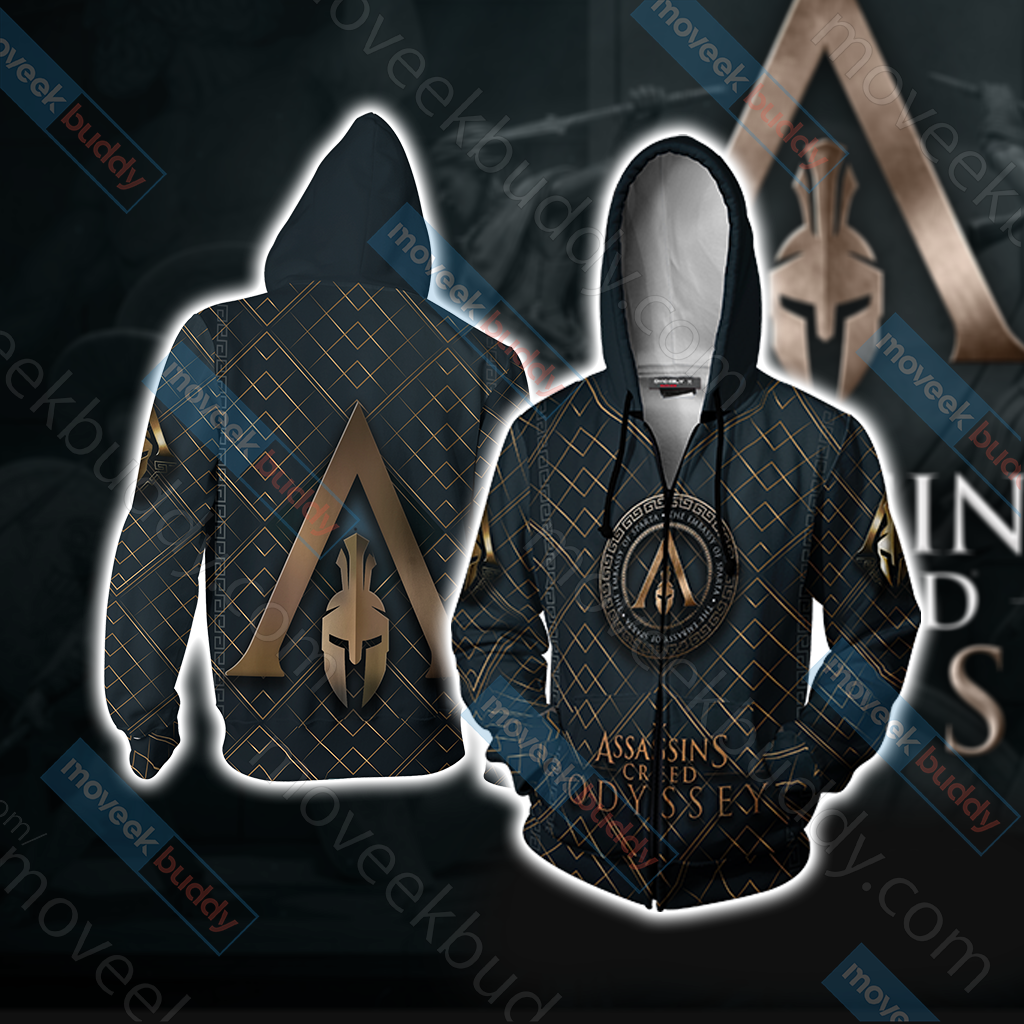 Assassin's Creed Odyssey New Unisex 3D T-shirt Zip Hoodie