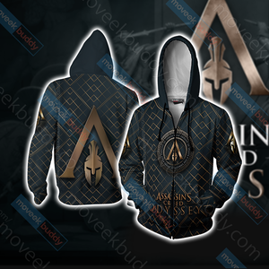 Assassin's Creed Odyssey New Unisex 3D T-shirt Zip Hoodie XS 