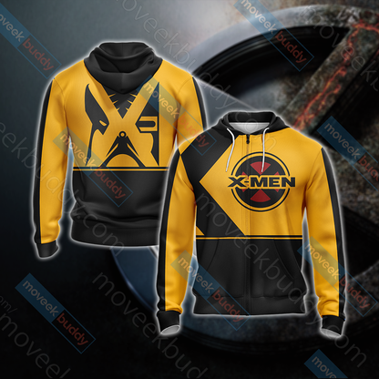 X-men Unisex 3D T-shirt Zip Hoodie
