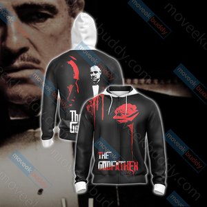 The Godfather Unisex 3D T-shirt Zip Hoodie XS 