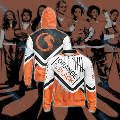 Orange Is the New Black Unisex 3D T-shirt Zip Hoodie
