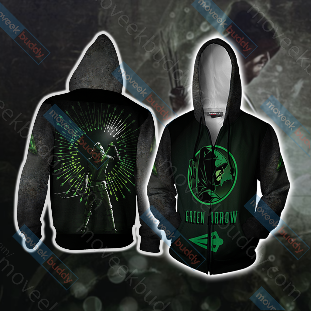 Arrow Oliver New Unisex 3D T-shirt Zip Hoodie