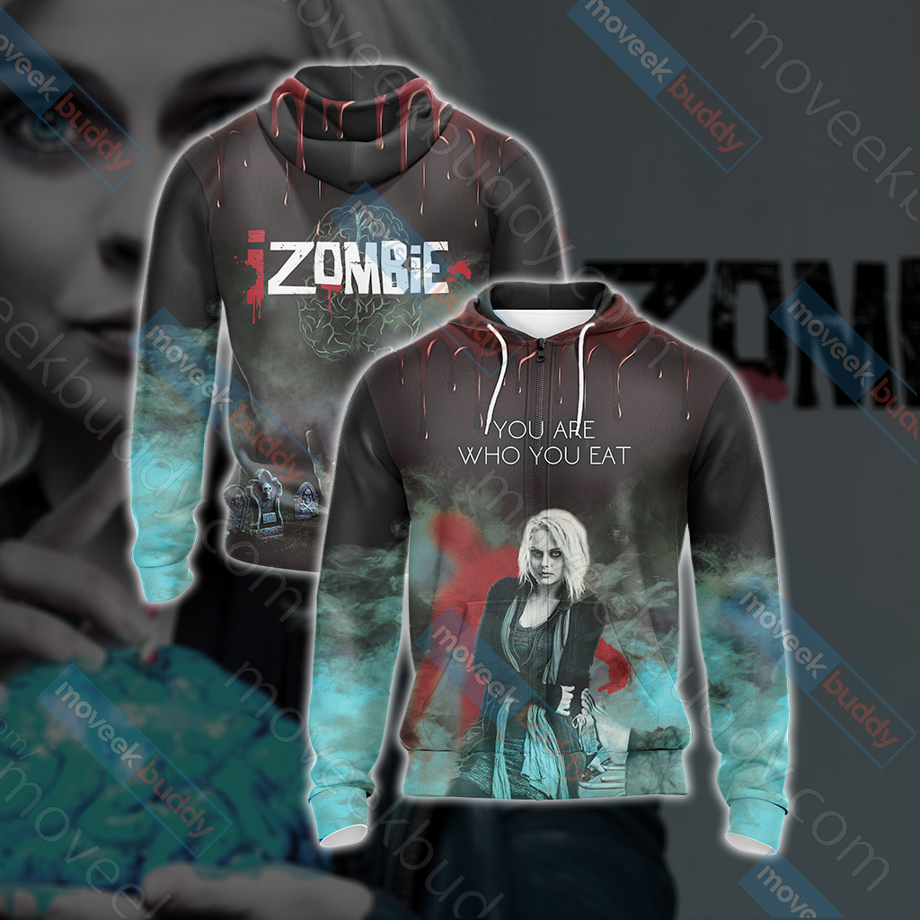 iZombie Unisex 3D T-shirt Zip Hoodie