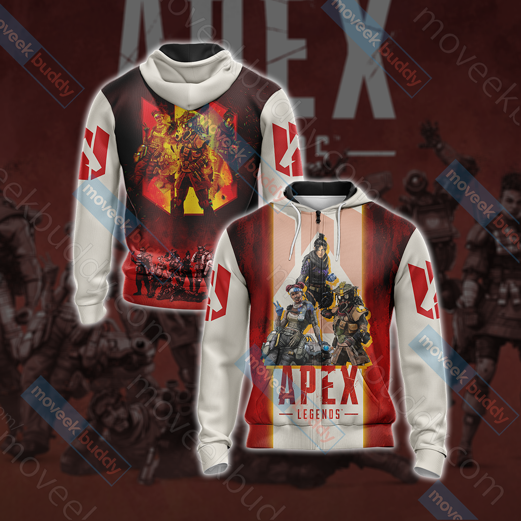 Apex Legends New Unisex 3D T-shirt Zip Hoodie