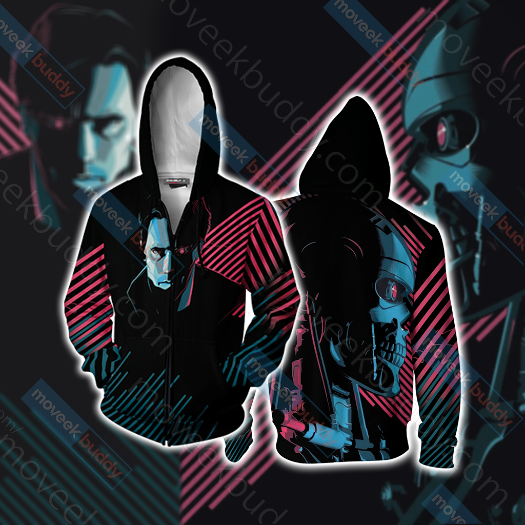 The Terminator Unisex 3D T-shirt Zip Hoodie