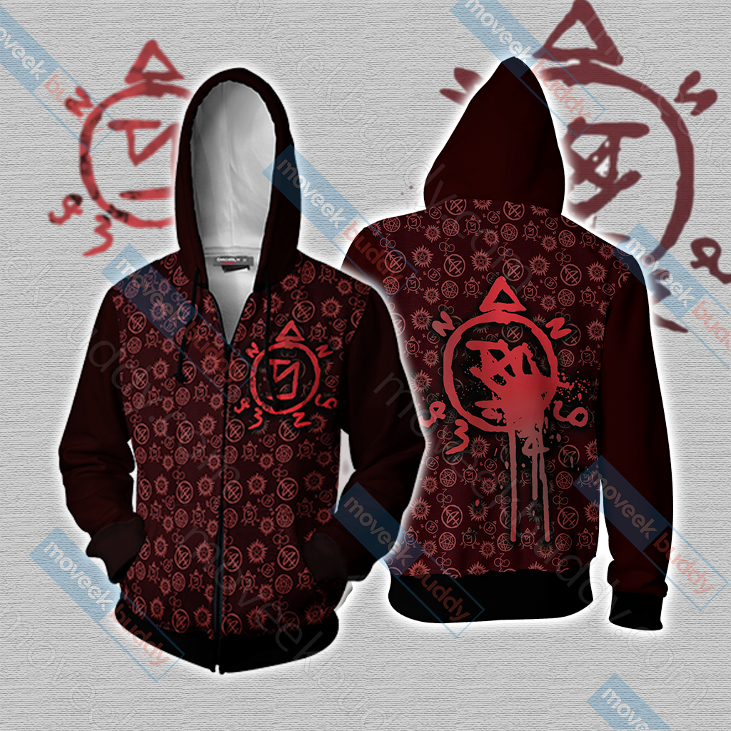 Supernatural - Angel Banishing Sigil Unisex 3D T-shirt Zip Hoodie