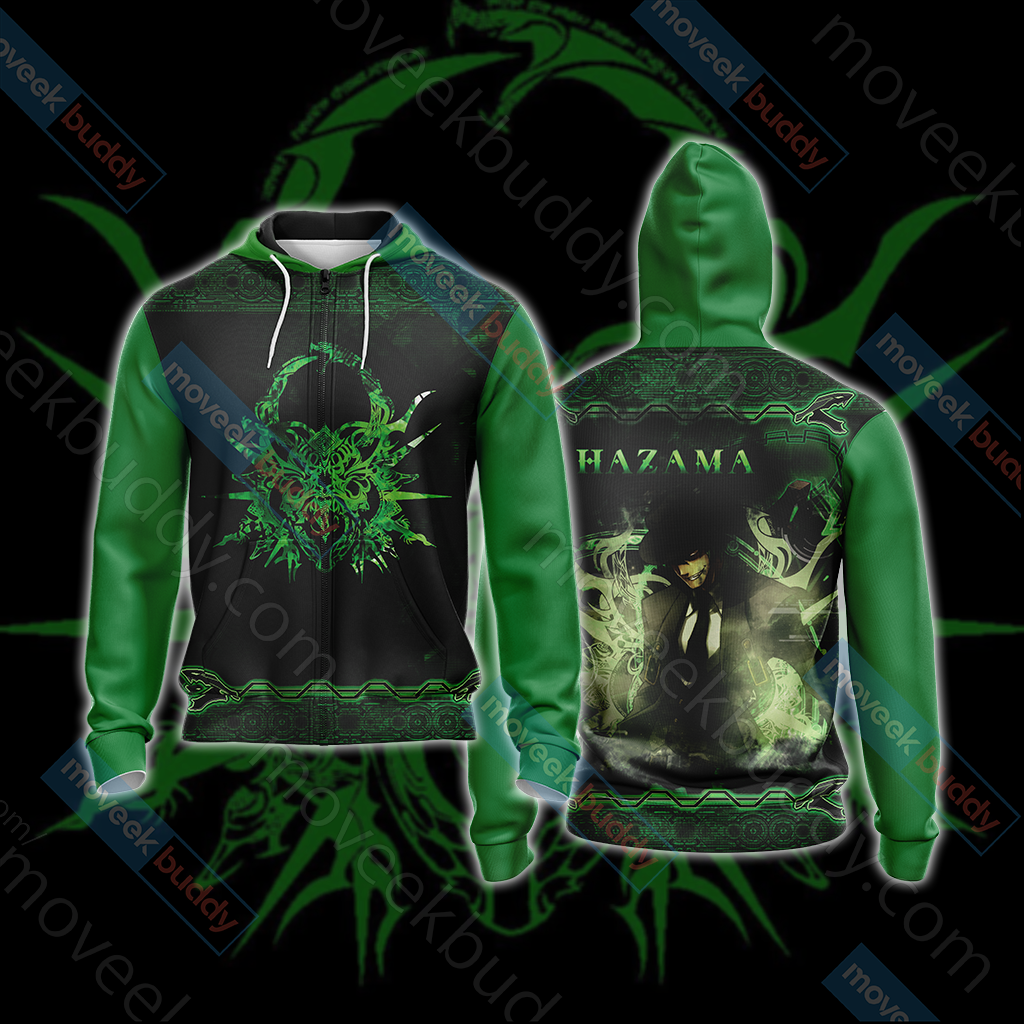 BlazBlue - Hazama Unisex 3D T-shirt Zip Hoodie