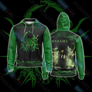 BlazBlue - Hazama Unisex 3D T-shirt Zip Hoodie XS 