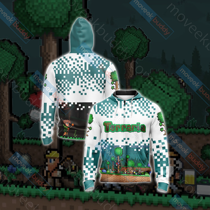Terraria Unisex 3D T-shirt Zip Hoodie