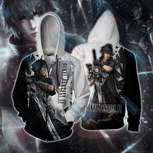 Final Fantasy XV - Noctis Lucis Caelum Unisex 3D T-shirt Zip Hoodie XS 