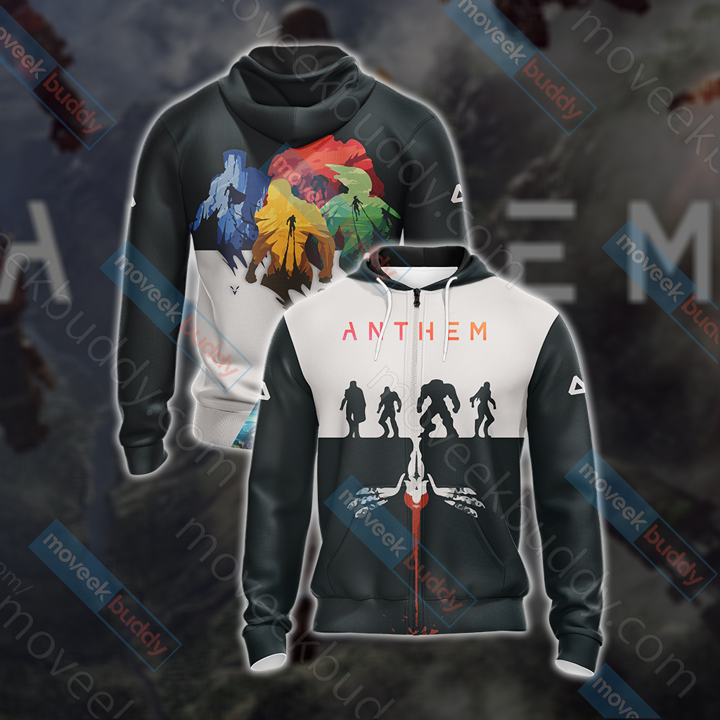 Anthem Game Unisex 3D T-shirt Zip Hoodie
