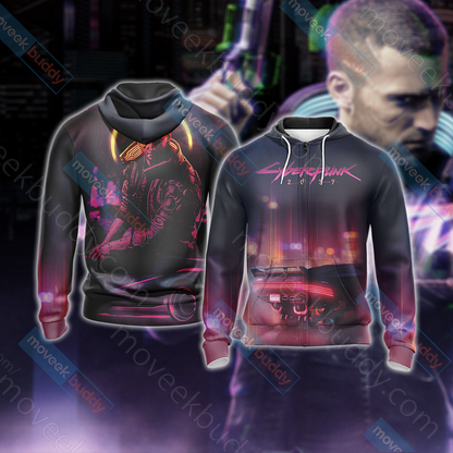 Cyberpunk 2077 New Unisex 3D T-shirt Zip Hoodie