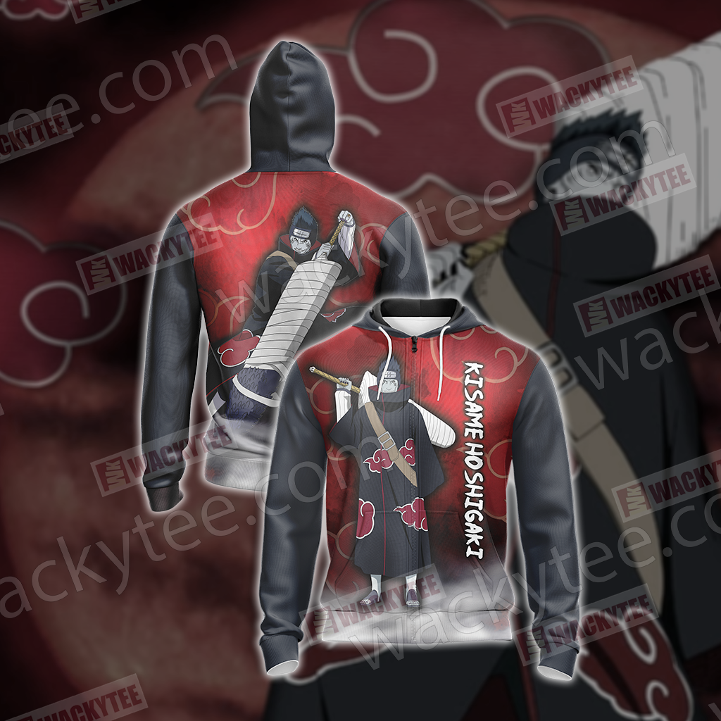 Naruto - Kisame Hoshigaki Unisex 3D T-shirt Zip Hoodie
