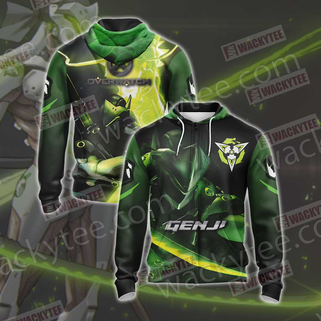 Overwatch - Genji Unisex 3D T-shirt Zip Hoodie
