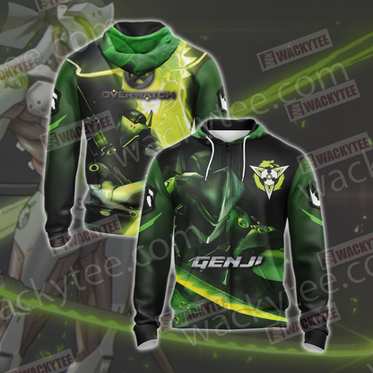 Overwatch - Genji Unisex 3D T-shirt Zip Hoodie