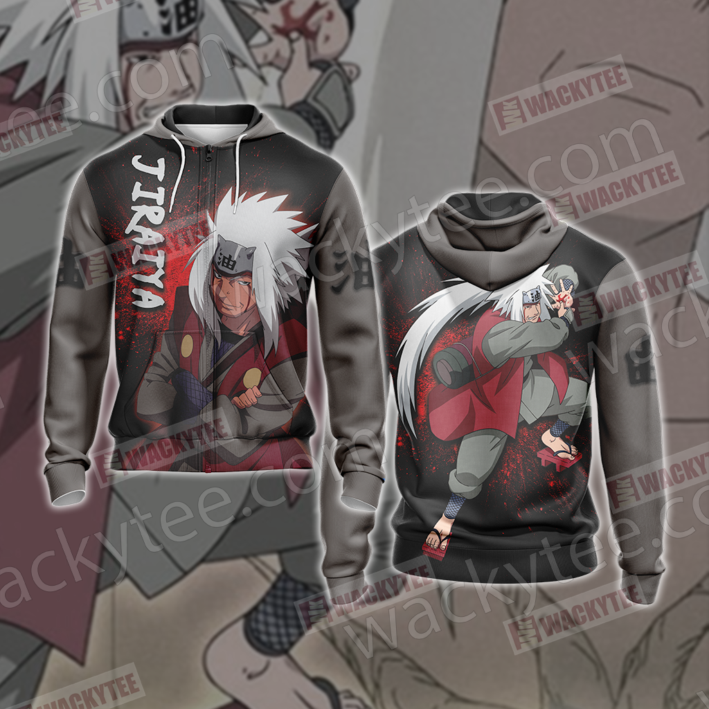 Naruto - Jiraiya New Unisex 3D T-shirt Zip Hoodie