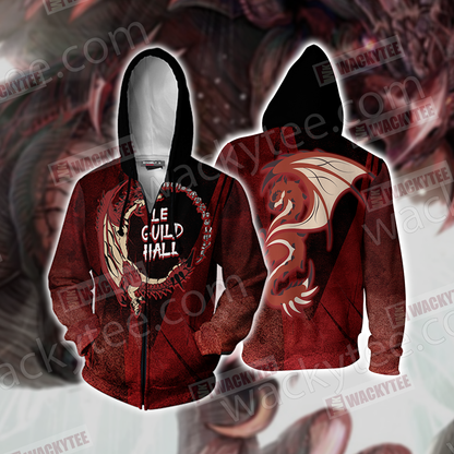 Monster Hunter - Rathalos Unisex 3D T-shirt Zip Hoodie