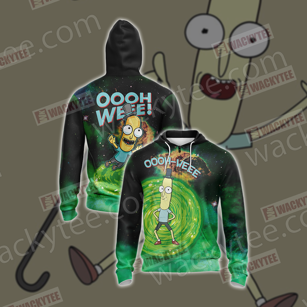 Mr.Poopybutthole Rick and Morty Unisex 3D T-shirt Zip Hoodie