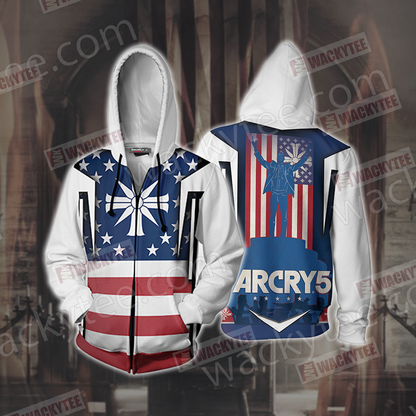 Far Cry 5 Unisex 3D T-shirt Zip Hoodie