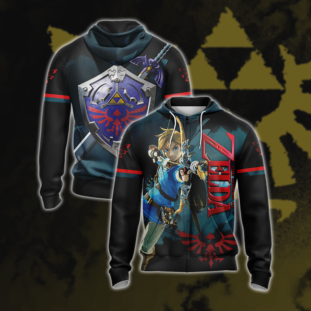 The Legend of Zelda New Unisex 3D T-shirt Zip Hoodie