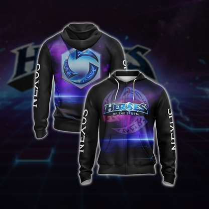 Heroes of the Storm - Nexus Unisex 3D T-shirt Zip Hoodie