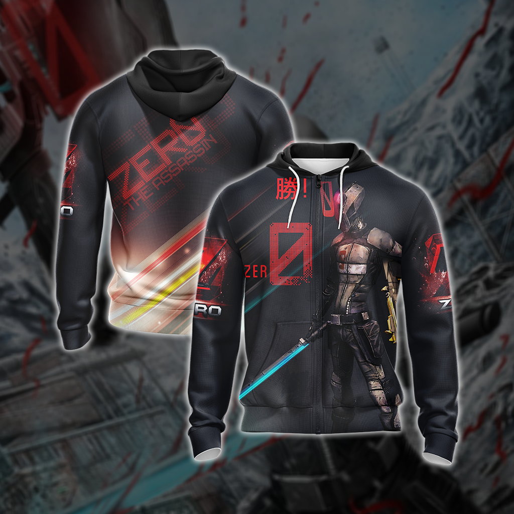 Borderlands - Zero Assassin New Unisex 3D T-shirt Zip Hoodie