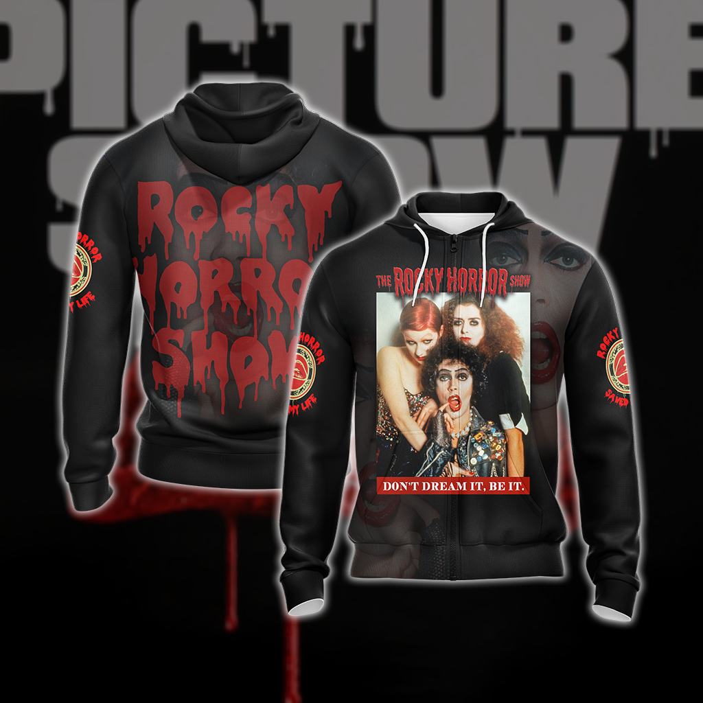 The Rocky Horror Picture Show New Unisex 3D T-shirt Zip Hoodie