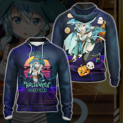 This is my Halloween Costume Sinon Sword Art Online All Over Print T-shirt Zip Hoodie Pullover Hoodie Zip Hoodie