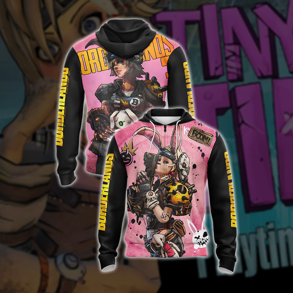 Borderlands 3 - Tina Boom Unisex 3D T-shirt Zip Hoodie