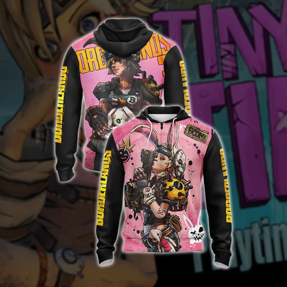 Borderlands 3 - Tina Boom Unisex 3D T-shirt Zip Hoodie