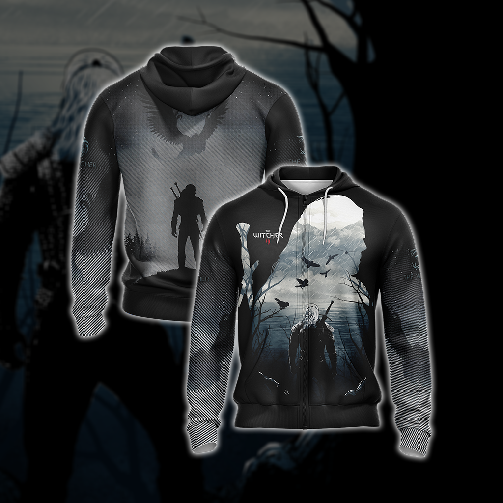 The Witcher New Version 1 Unisex 3D T-shirt Zip Hoodie
