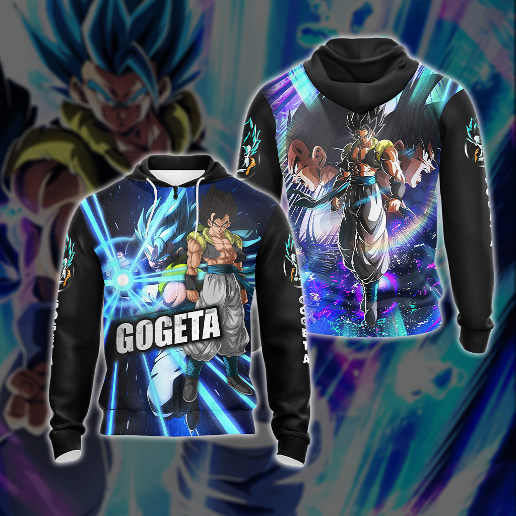 Dragon Ball Gogeta, Vegeta, and Goku Unisex 3D T-shirt Zip Hoodie Zip Hoodie