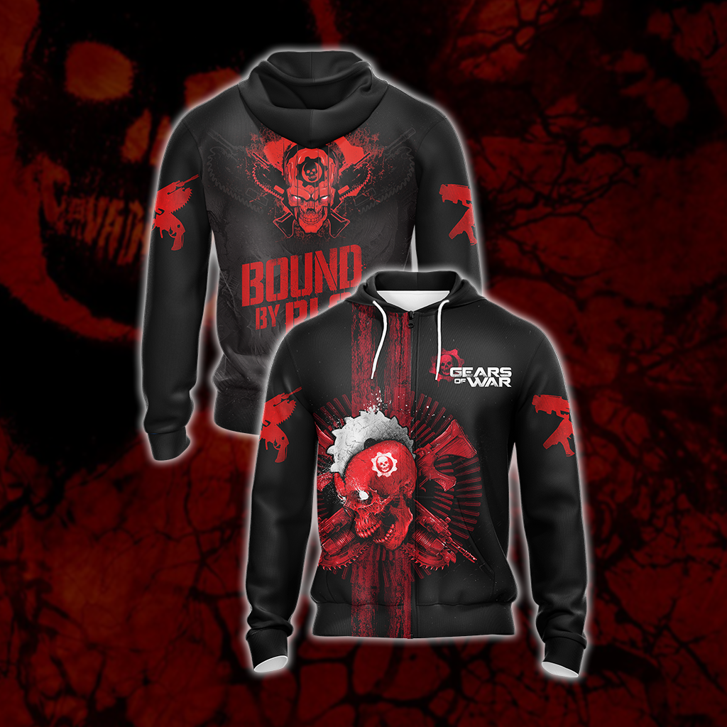 Gears Of War New Style Unisex 3D T-shirt Zip Hoodie