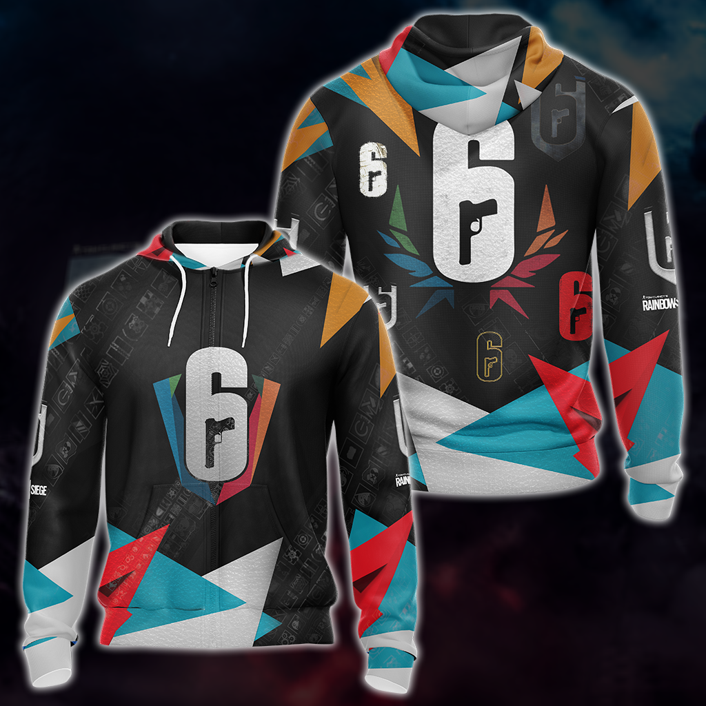 Tom Clancy's Rainbow Six Siege Video Game All Over Print T-shirt Tank Top Zip Hoodie Pullover Hoodie Zip Hoodie