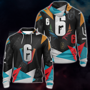 Tom Clancy's Rainbow Six Siege Video Game All Over Print T-shirt Tank Top Zip Hoodie Pullover Hoodie Zip Hoodie S 