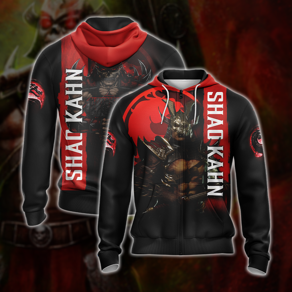 Mortal Kombat Shao Kahn Unisex 3D T-shirt Zip Hoodie