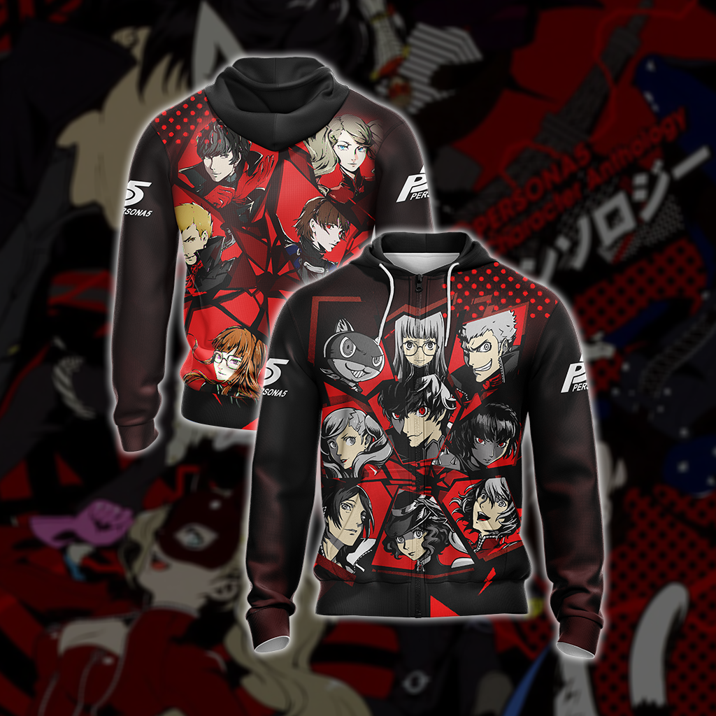 Persona 5 - Character Unisex 3D T-shirt Zip Hoodie