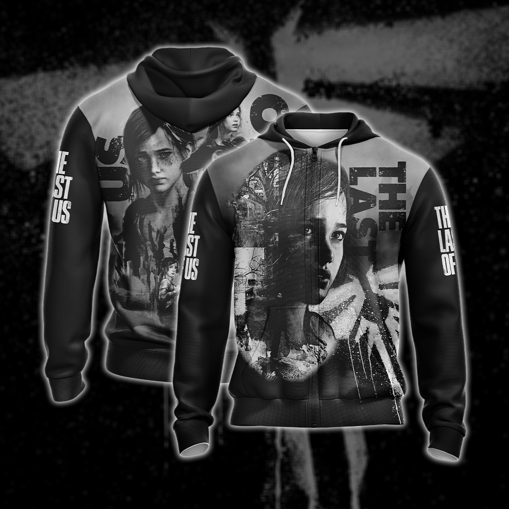 The Last Of Us Unisex 3D T-shirt Zip Hoodie