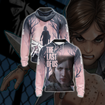 The last of Us New Look Unisex 3D T-shirt Zip Hoodie